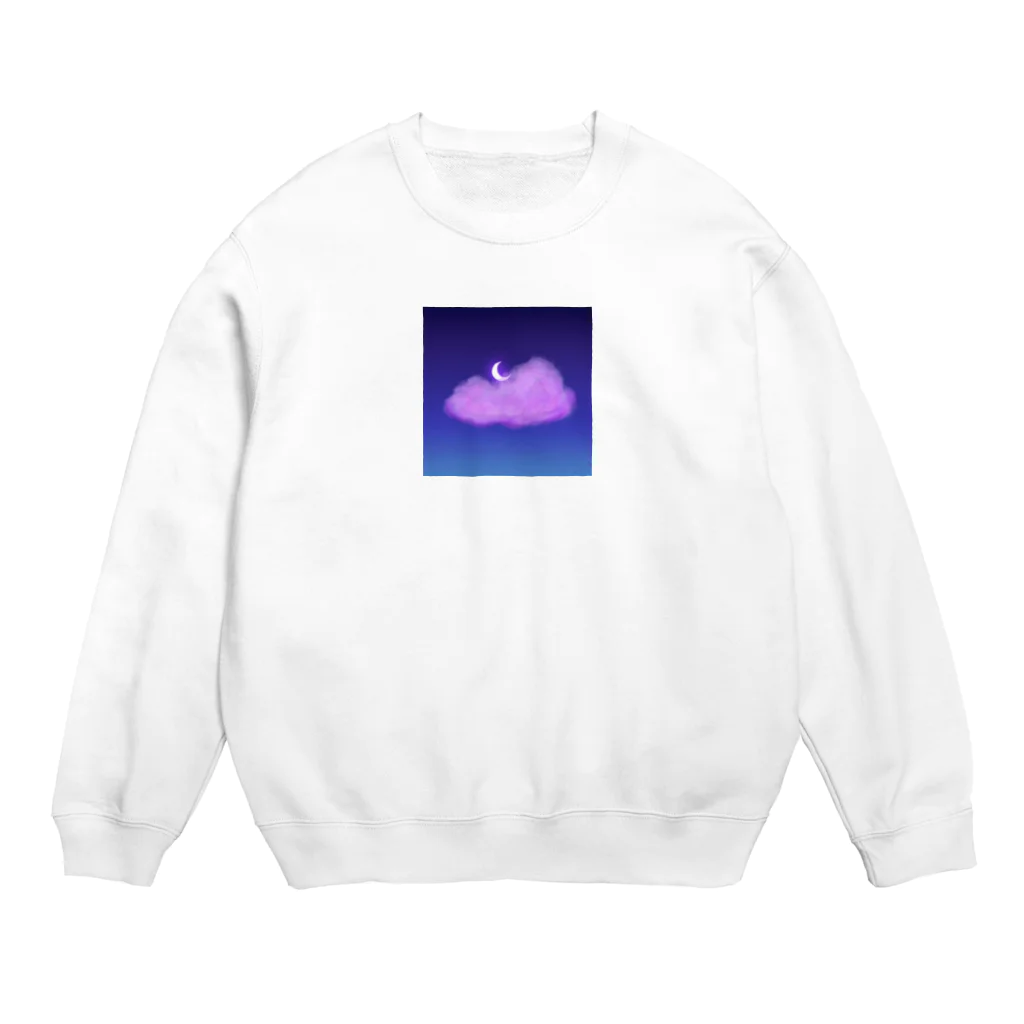 HachijuhachiのVIOLETNIGHT Crew Neck Sweatshirt