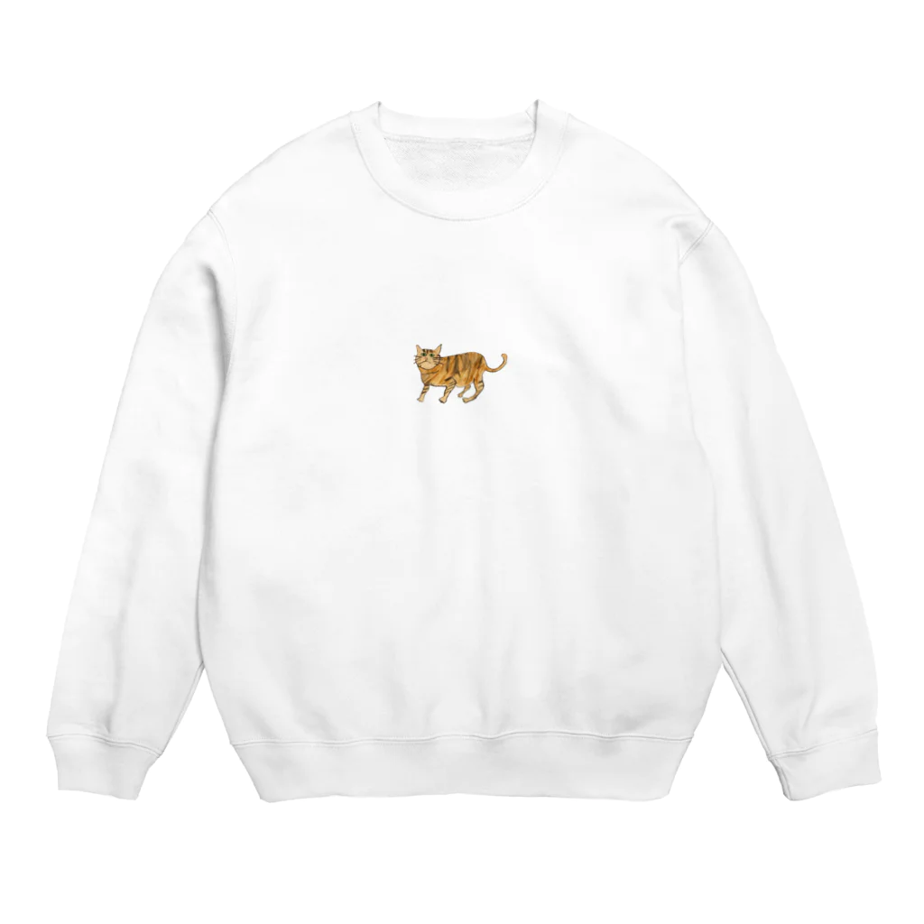 hatoruのお散歩キジトラちゃん Crew Neck Sweatshirt