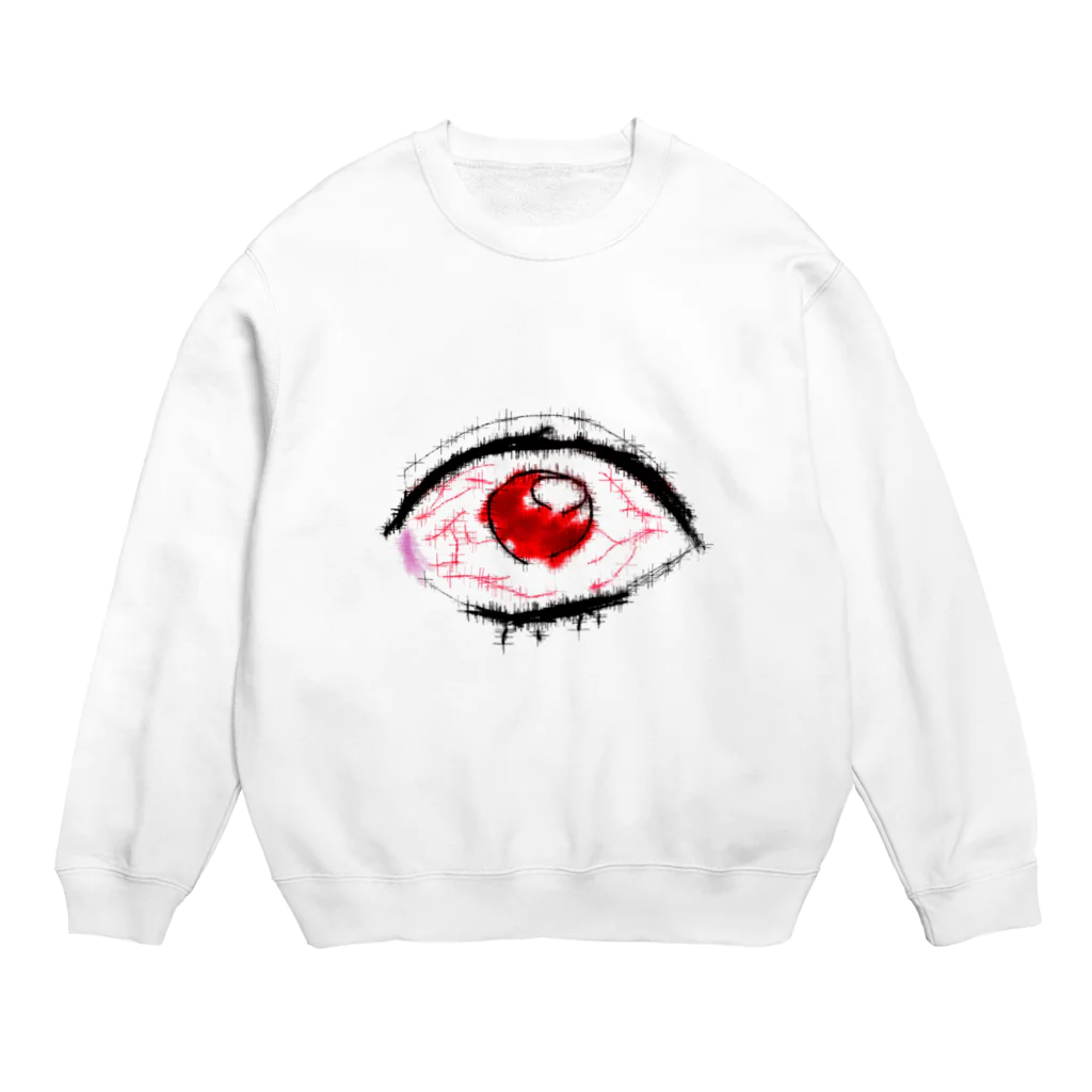 9割黒歴史のおめめ Crew Neck Sweatshirt