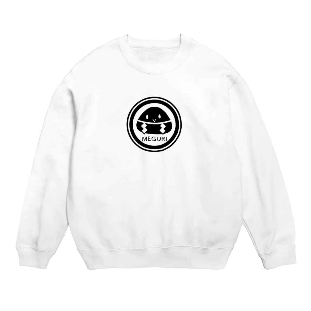 めぐちゃんショップのめぐりロゴ Crew Neck Sweatshirt