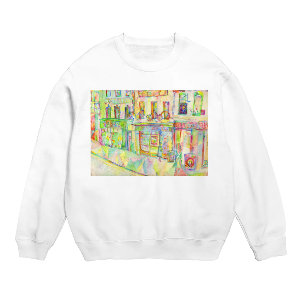 Arisyanoの街並み Crew Neck Sweatshirt