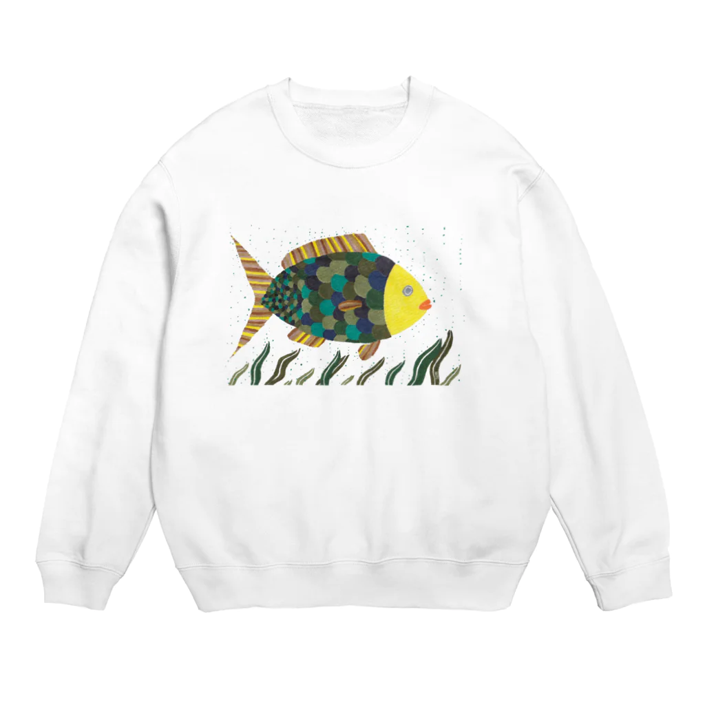 SUZANの魚ですがなにか Crew Neck Sweatshirt