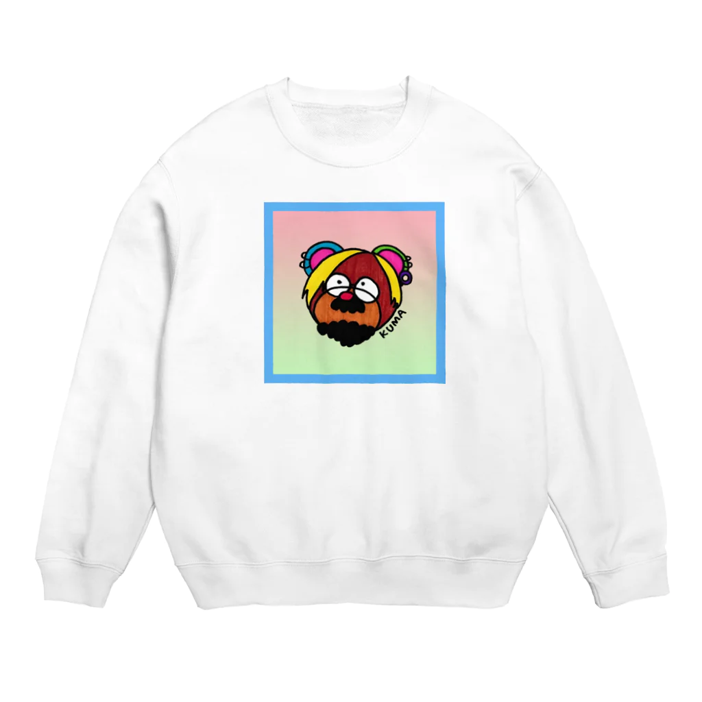 おかゆのくまクマさんシリーズ Crew Neck Sweatshirt