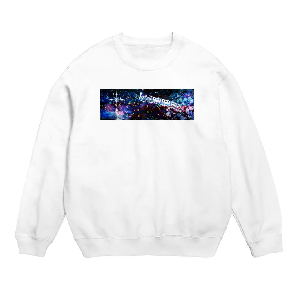 peaches-momokoの銀河鉄道の夜 Crew Neck Sweatshirt