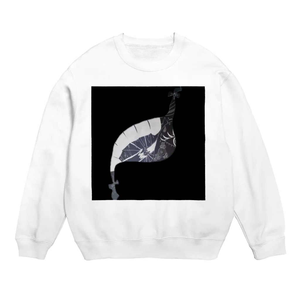 Mame Maruの空腹 Crew Neck Sweatshirt