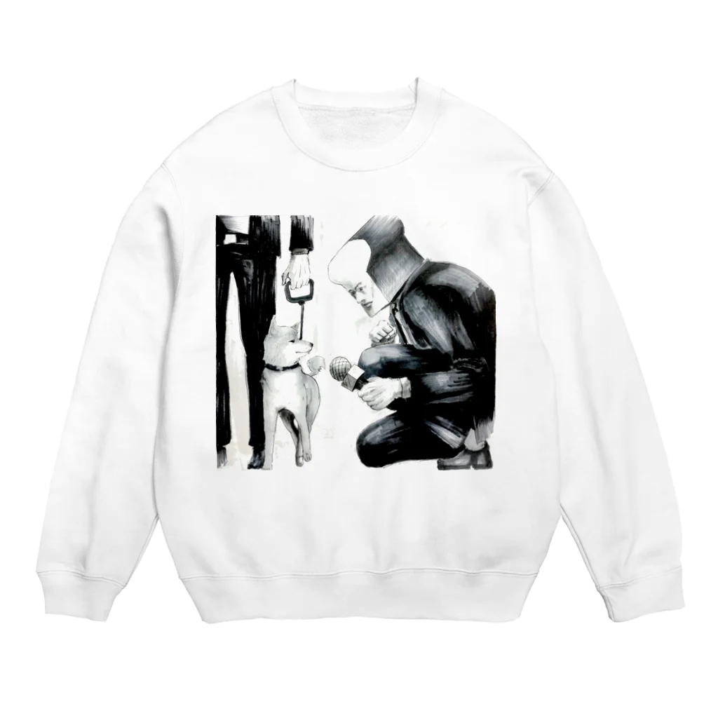 Jupiterの食パンと柴犬だと思う Crew Neck Sweatshirt