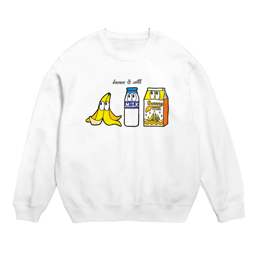 轟絢斗/とどろきあやとのバナナミルク/モンスター Crew Neck Sweatshirt