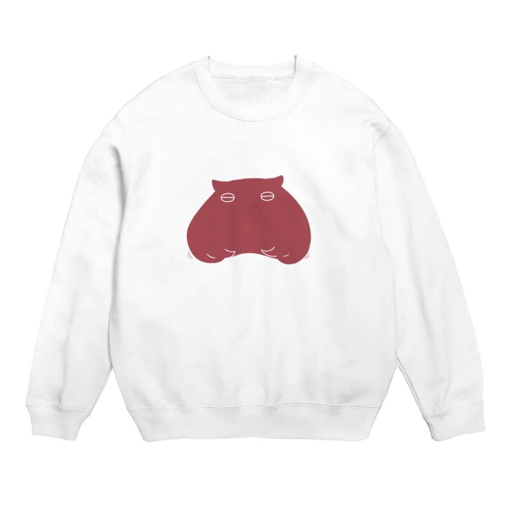 mugioのメンダコ(赤) Crew Neck Sweatshirt