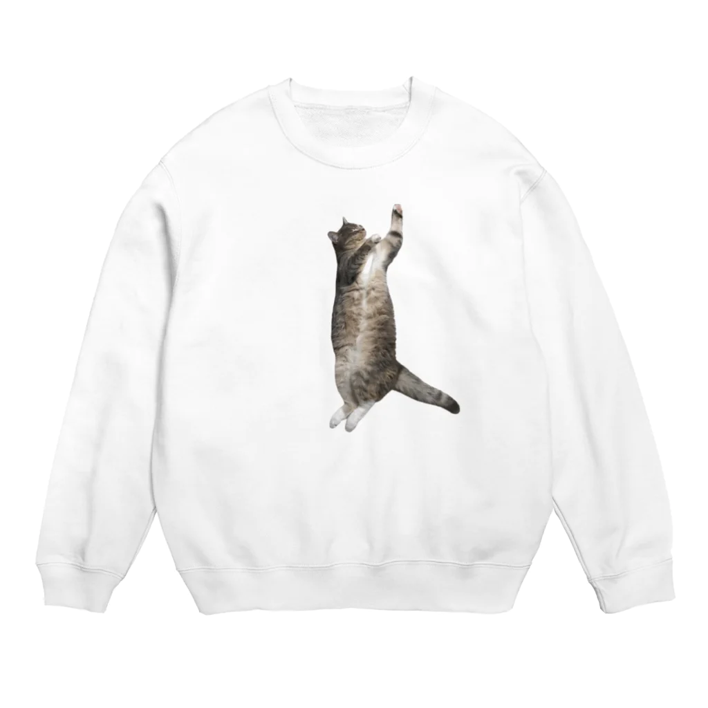 ねこのパピコのパピコ（盆踊りのすがた） Crew Neck Sweatshirt