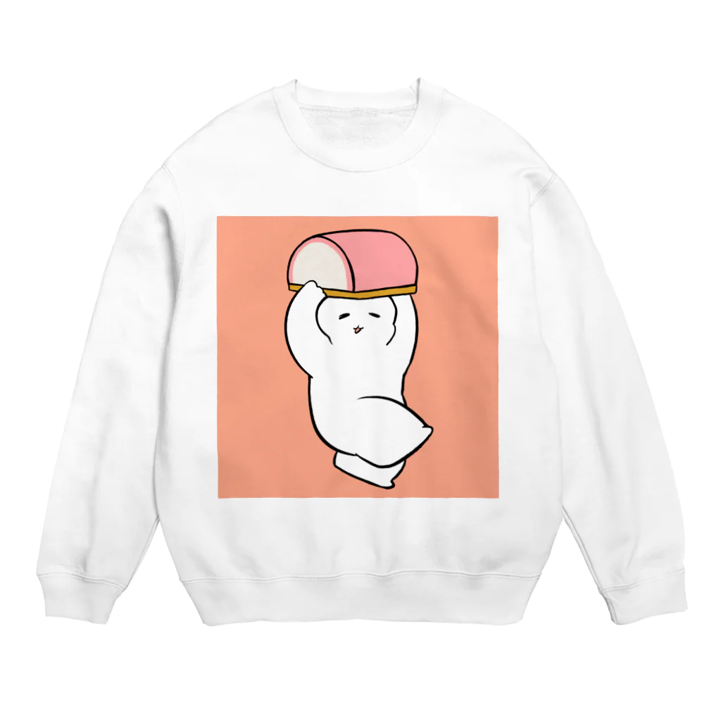 わおきつねくまのかまぼこ配達人 Crew Neck Sweatshirt