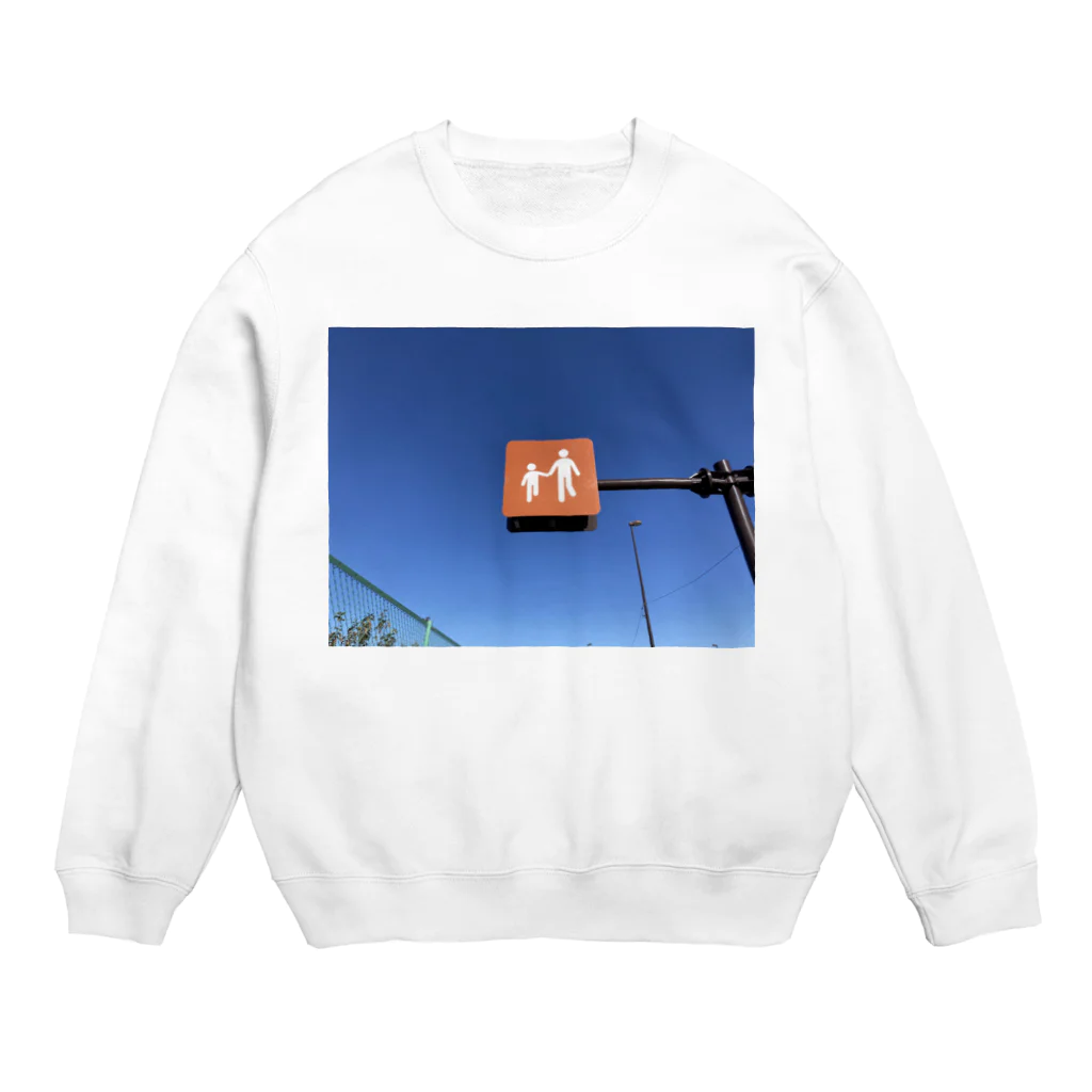 mikitoartの歩行者優先 Crew Neck Sweatshirt