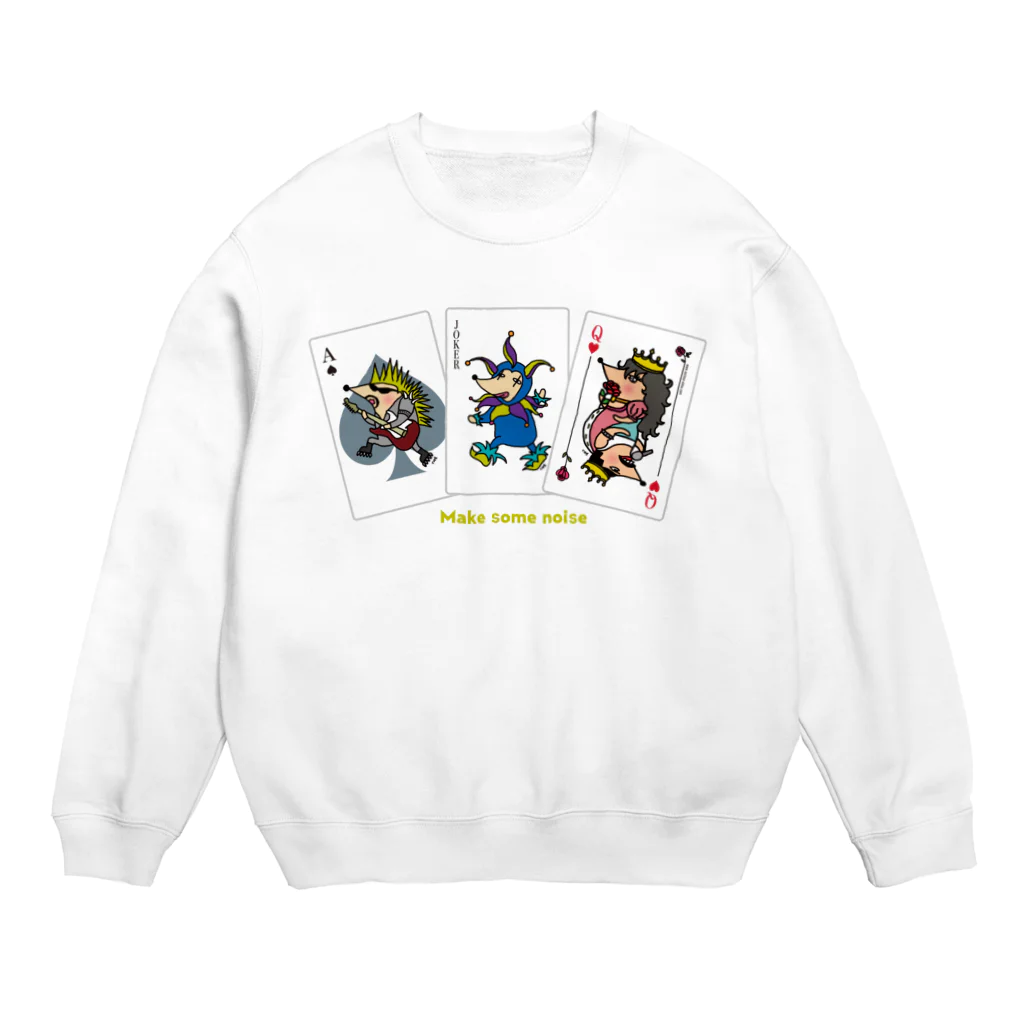 Chien de cirque サーカスの犬のババ抜き☆Make some noise♪♪♪ Crew Neck Sweatshirt