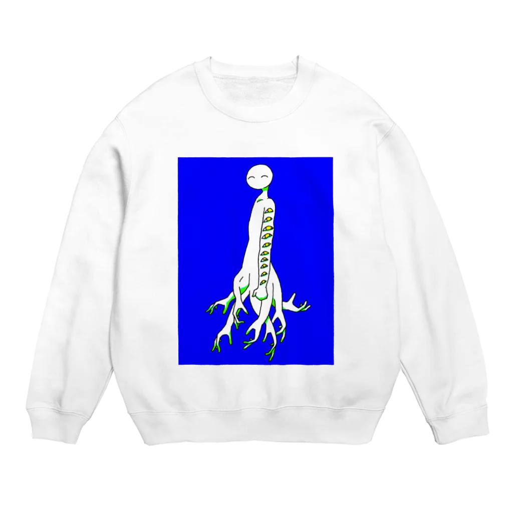 しろくま屋さんの命乞いしろｸﾝ Crew Neck Sweatshirt