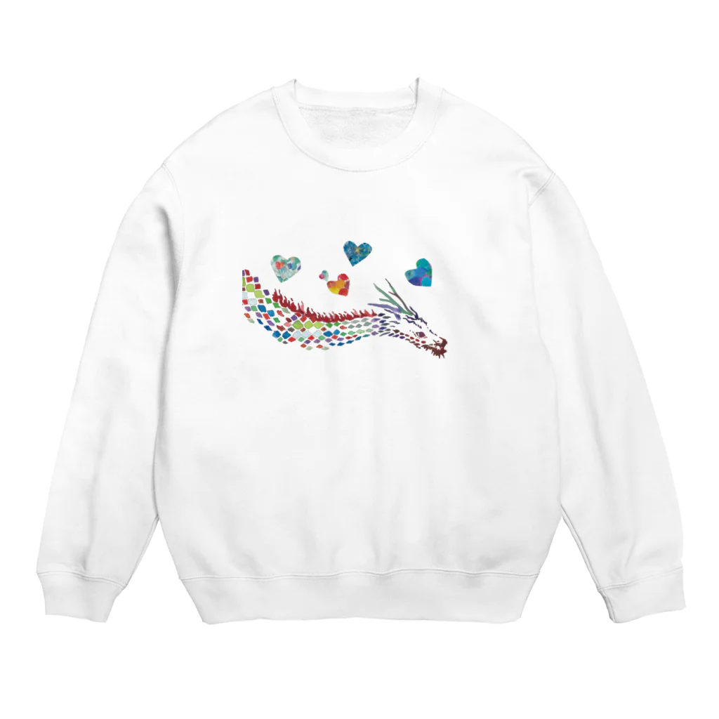 WAMI ARTの喜びに生きるタツ Crew Neck Sweatshirt