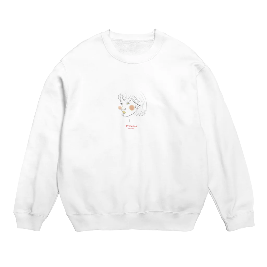 Fionn Milyの"Princess" オリジナル限定 スウェット 枠なし Crew Neck Sweatshirt