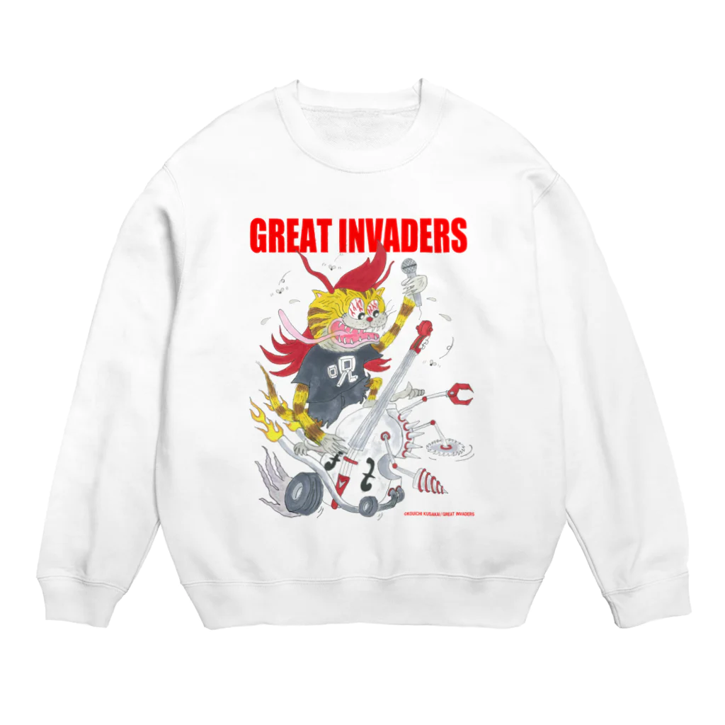 クサカイ商店の暴走ウッドベース/グレートインベーダーズ Crew Neck Sweatshirt