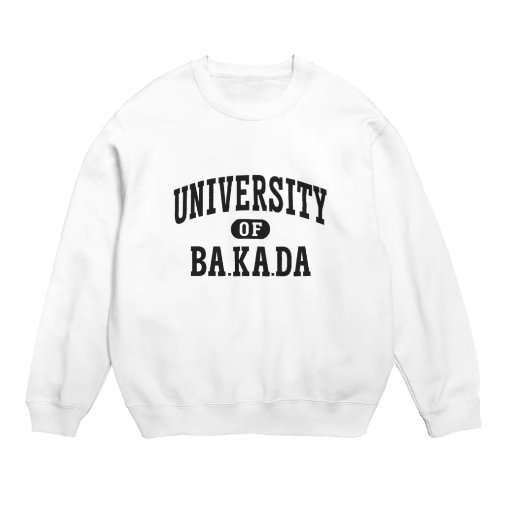 グラフィンのバカダ大学 BAKADA UNIVERSITY Crew Neck Sweatshirt