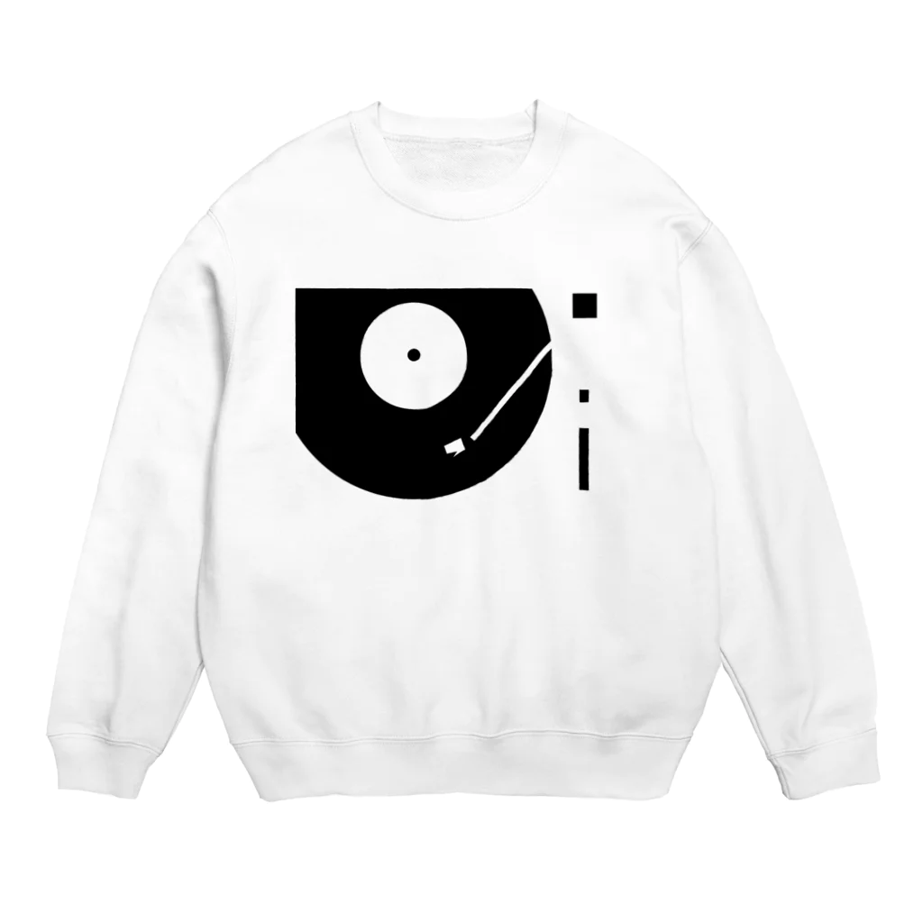 グリュックレーヴのPlaying RECORD.  Crew Neck Sweatshirt