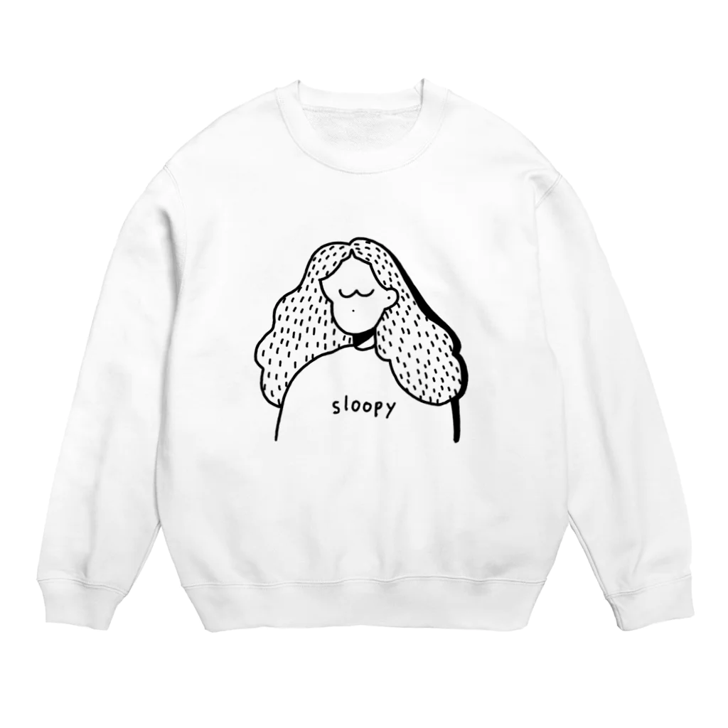 inuのsloopy me  Crew Neck Sweatshirt