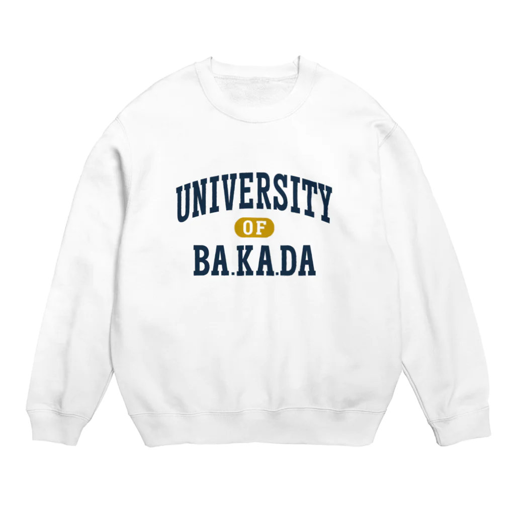 グラフィンのバカダ大学 BAKADA UNIVERSITY Crew Neck Sweatshirt