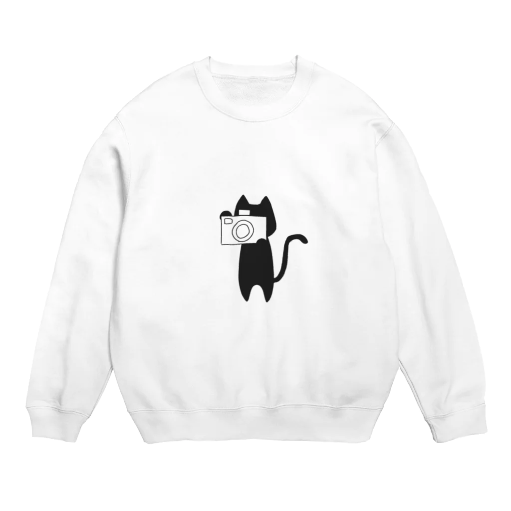 松村有莉の店の裏方ネコのカメラマンさん Crew Neck Sweatshirt