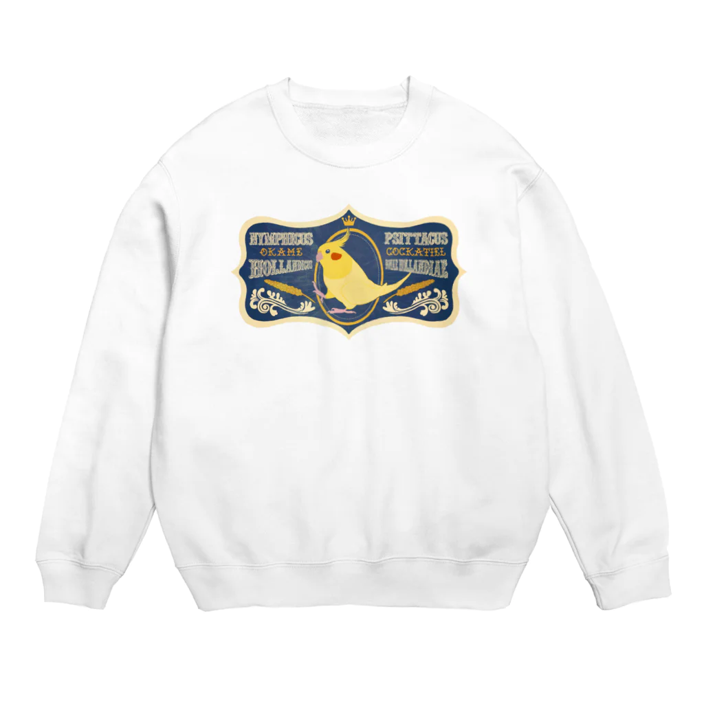 とりのおみせのオカメインコ Crew Neck Sweatshirt