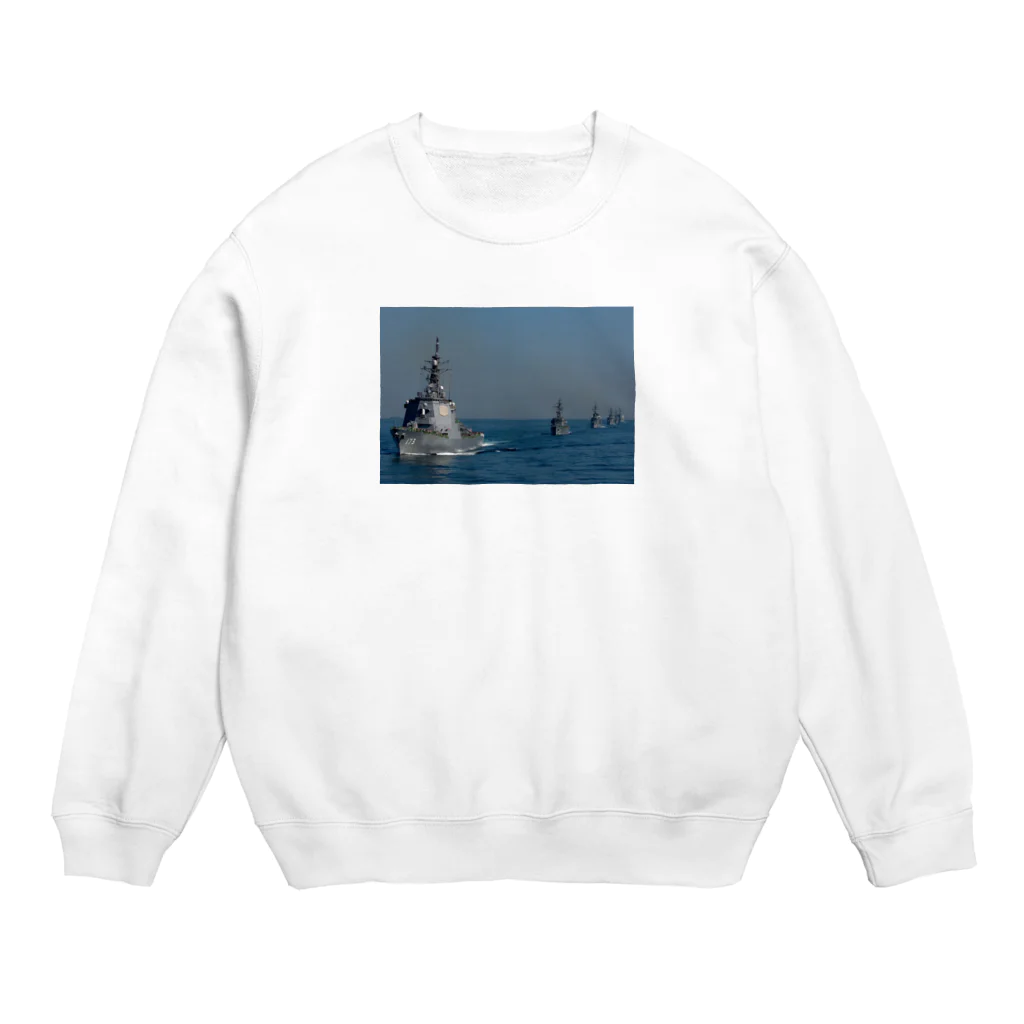 SAKURA スタイルのイージス艦と護衛艦 Crew Neck Sweatshirt