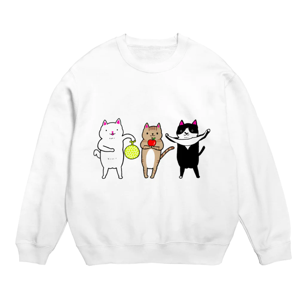 ごまりんごパンのごまりんごパンからの贈り物です Crew Neck Sweatshirt