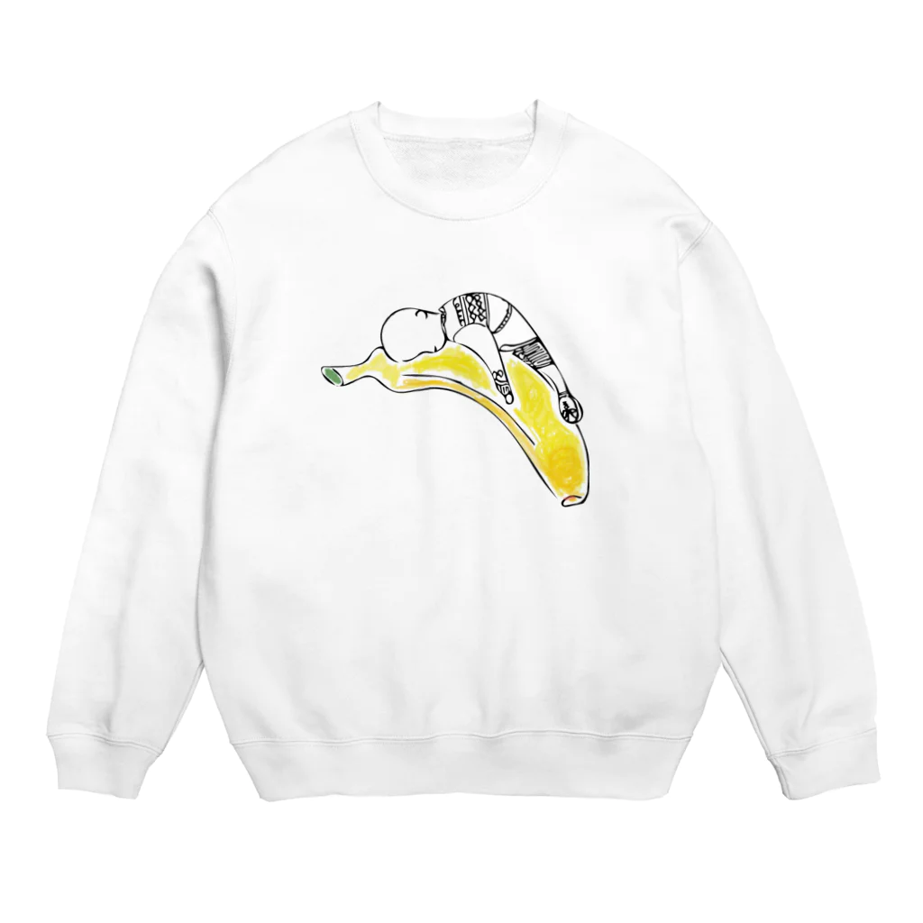 クセモノParkのバナナの魅惑 Crew Neck Sweatshirt