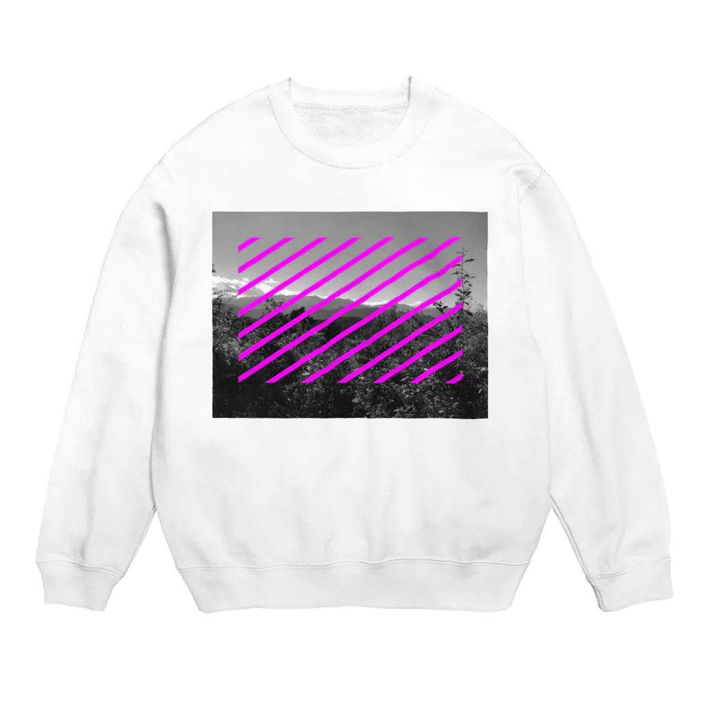 みるちちゃんの高尾山の山頂 Crew Neck Sweatshirt