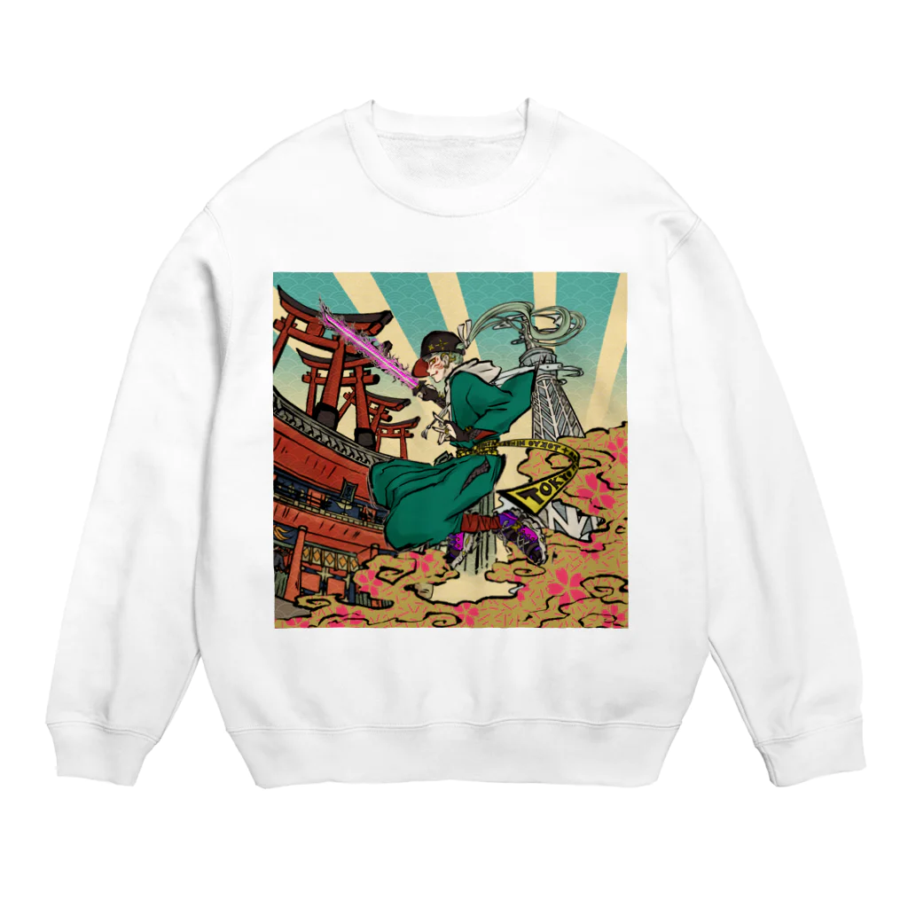 縷◈MADE◈紅のTOKYO NINJYA Crew Neck Sweatshirt