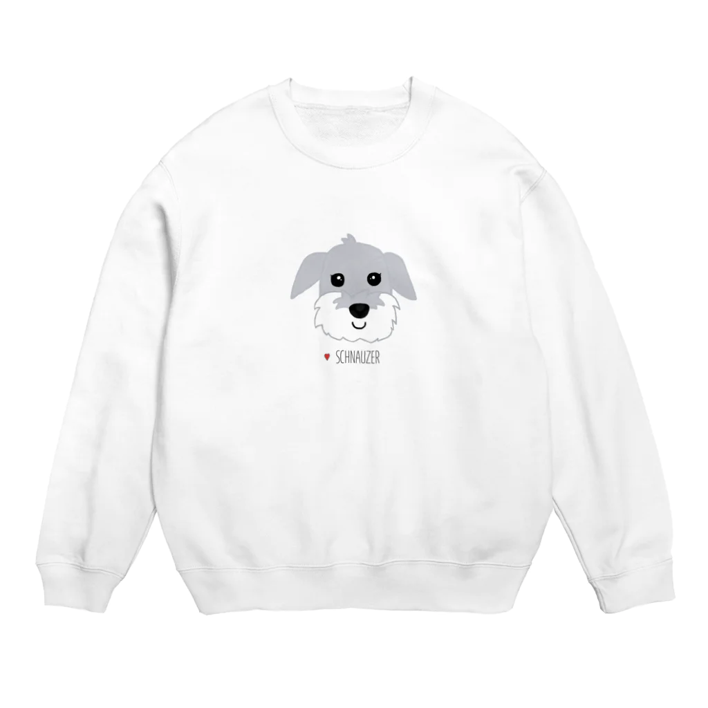 Zoe & Artの子犬のシュナちゃん Crew Neck Sweatshirt