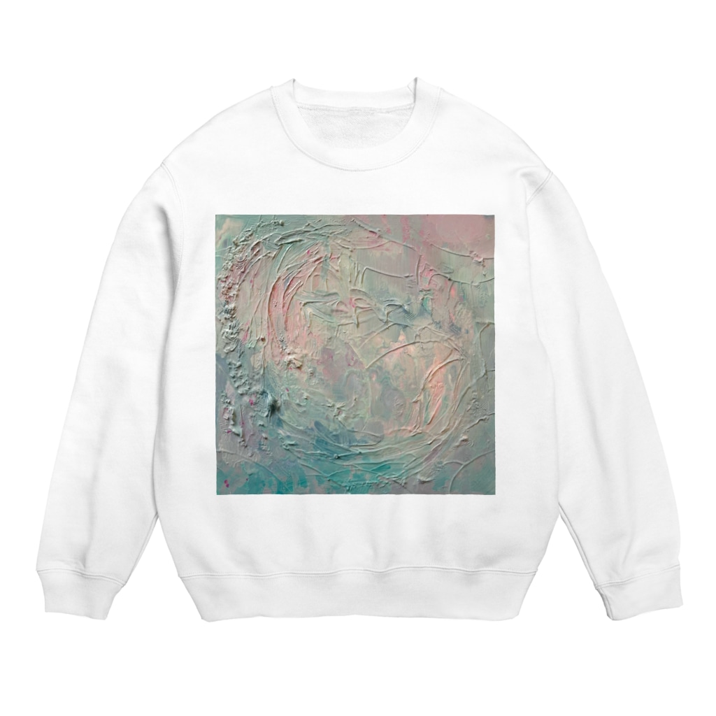 Discover 油絵 男女兼用 スウェット カラフル Color Pastel Cloud 静かの海