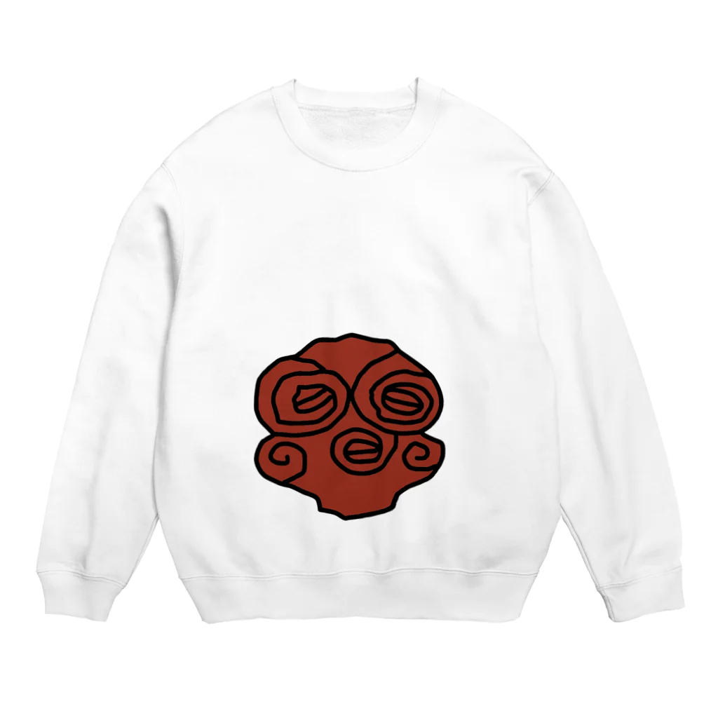 Moshiriの縄文くん（縄文・アイヌ） Crew Neck Sweatshirt