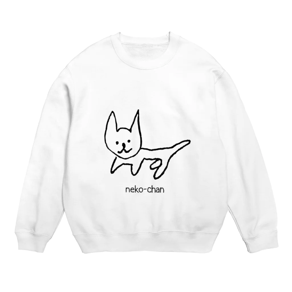 neko-chanのBig neko-chan Crew Neck Sweatshirt