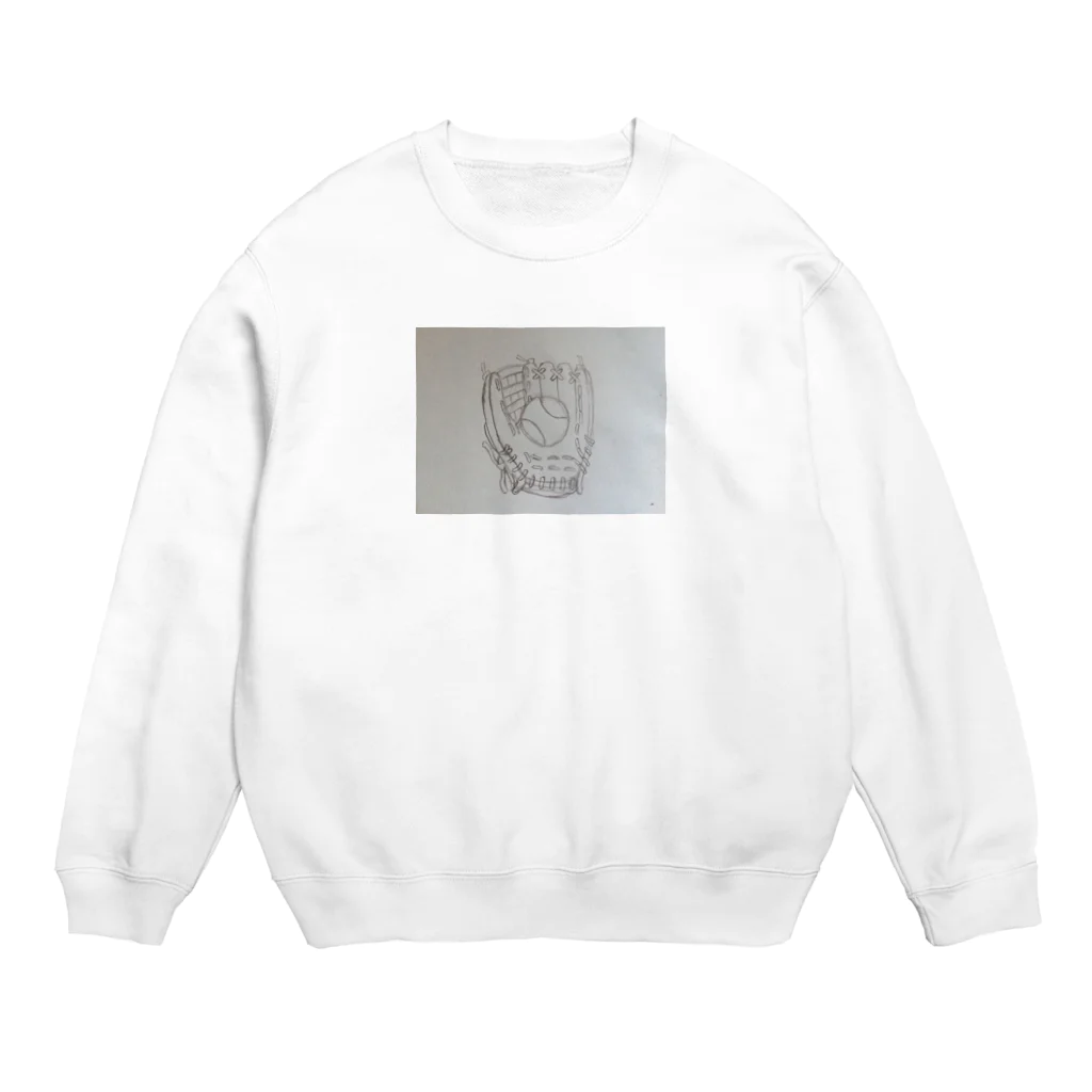 Qoo935の小4お絵かきグローブ Crew Neck Sweatshirt