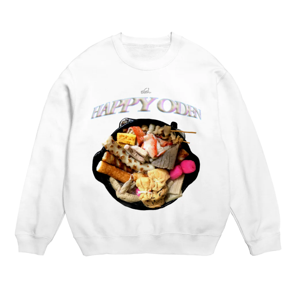 rerotozubu shopping houseのhappy oden Crew Neck Sweatshirt