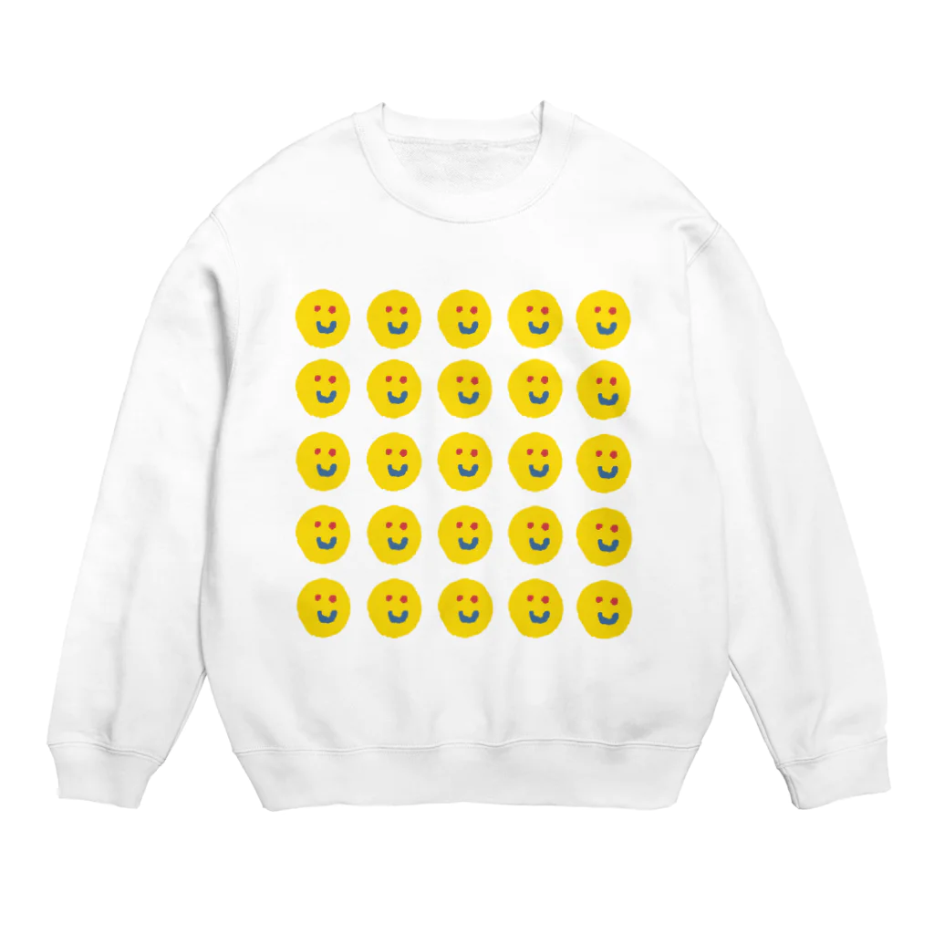 doppyのスマイルさんがいっぱい Crew Neck Sweatshirt