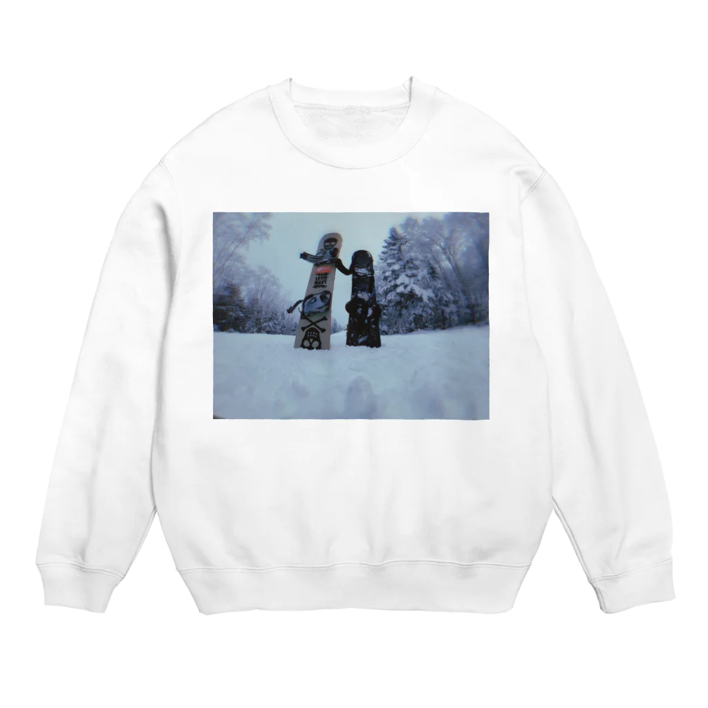 jura_iijimaのsnowboard!! Crew Neck Sweatshirt