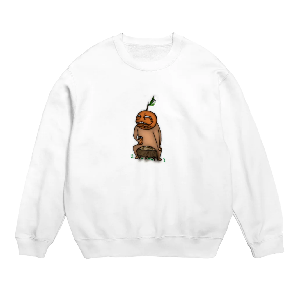 HanaMoriの飲まなきゃやってられない　とくもりくん Crew Neck Sweatshirt