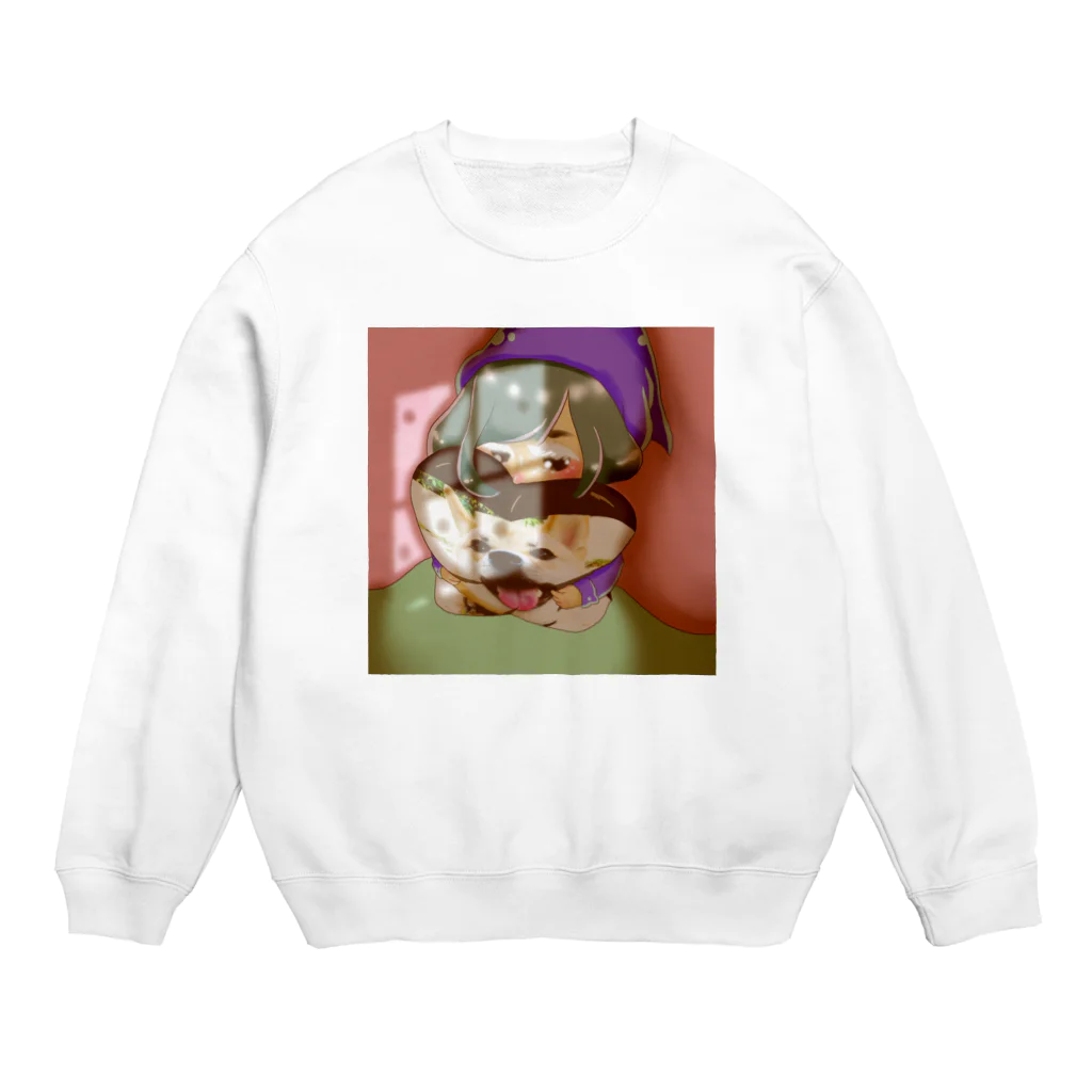 ひなたぐらしのぎゅっとクッション小人さん Crew Neck Sweatshirt