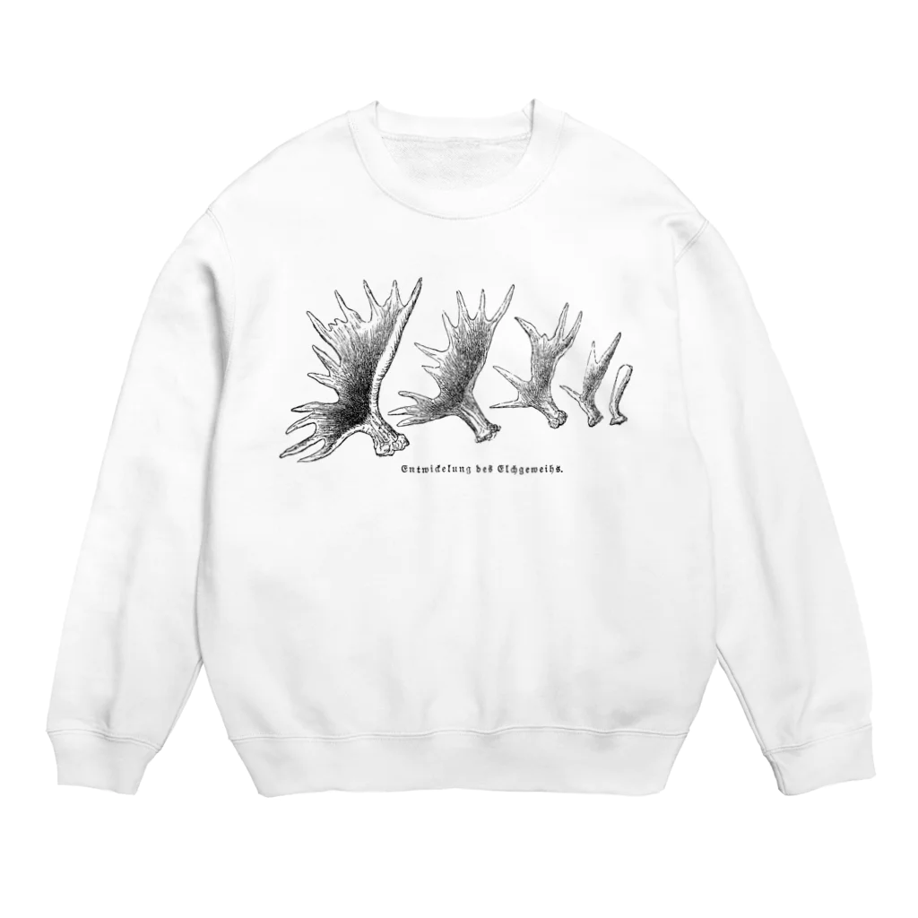 Expressgut602のヘラジカの角 Crew Neck Sweatshirt