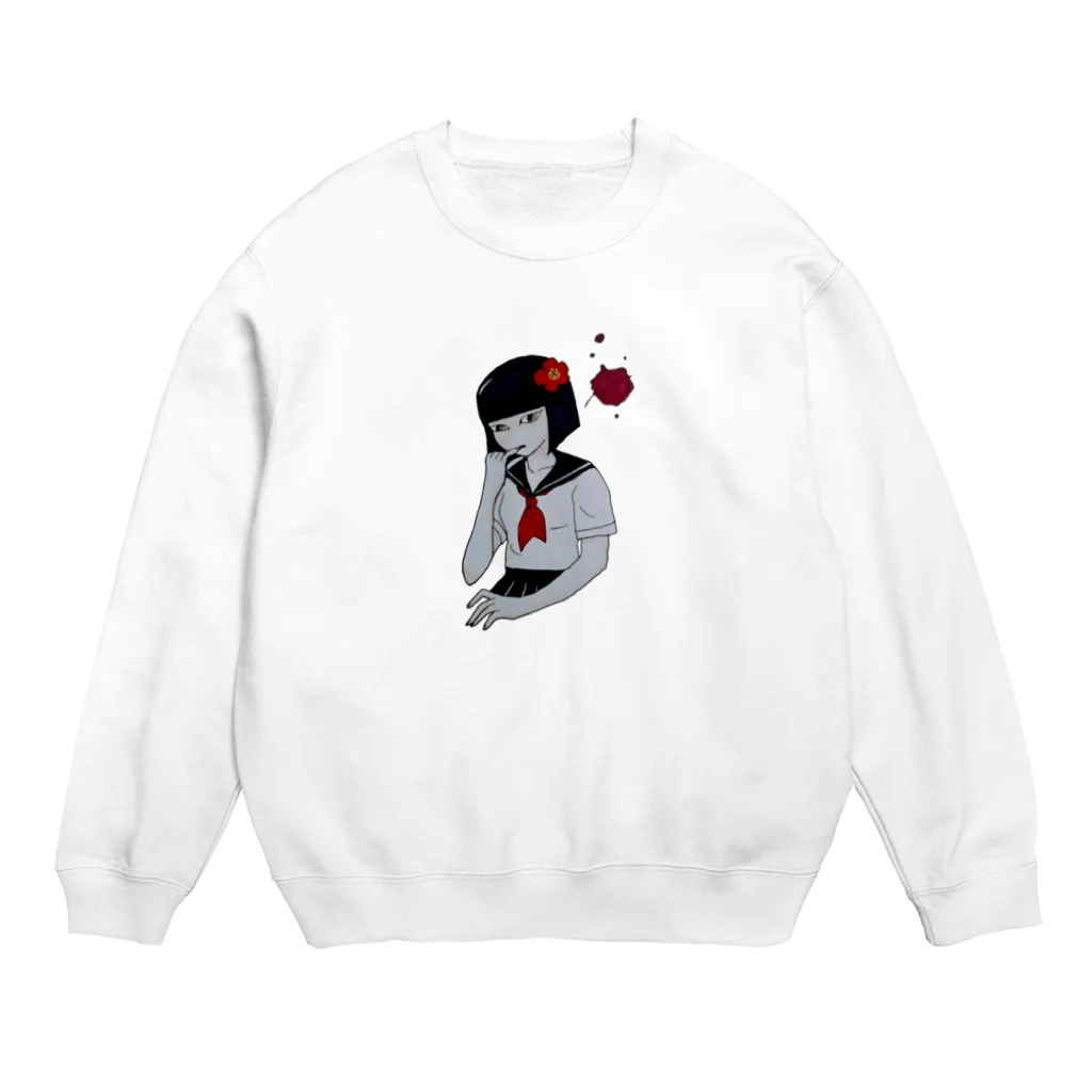 しろとたまの暗中模索少女 Crew Neck Sweatshirt