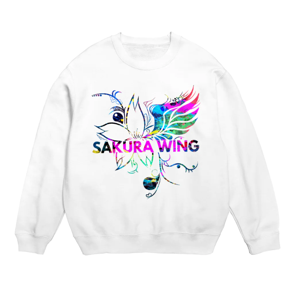 SAKURA WING LLC.のSAKURA WINGロゴ カラフル スウェット