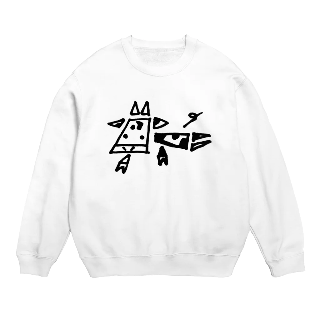 深夜サイクルのもーもーウシウシ横ver. Crew Neck Sweatshirt