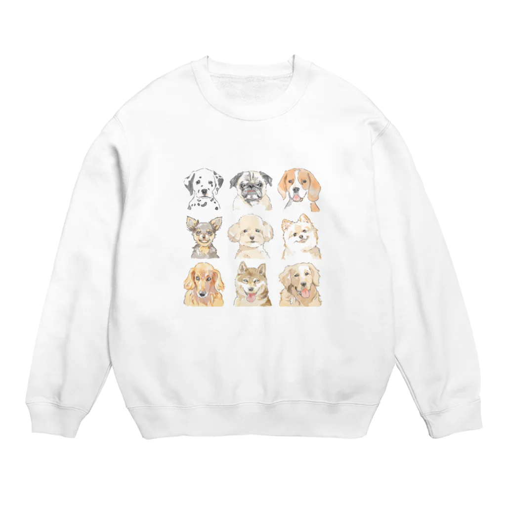 hyomonamiのわんちゃんズ Crew Neck Sweatshirt