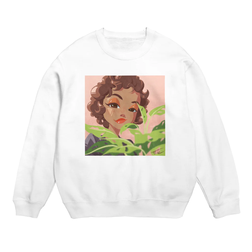 TELLのイラスト小屋のForeigner Crew Neck Sweatshirt