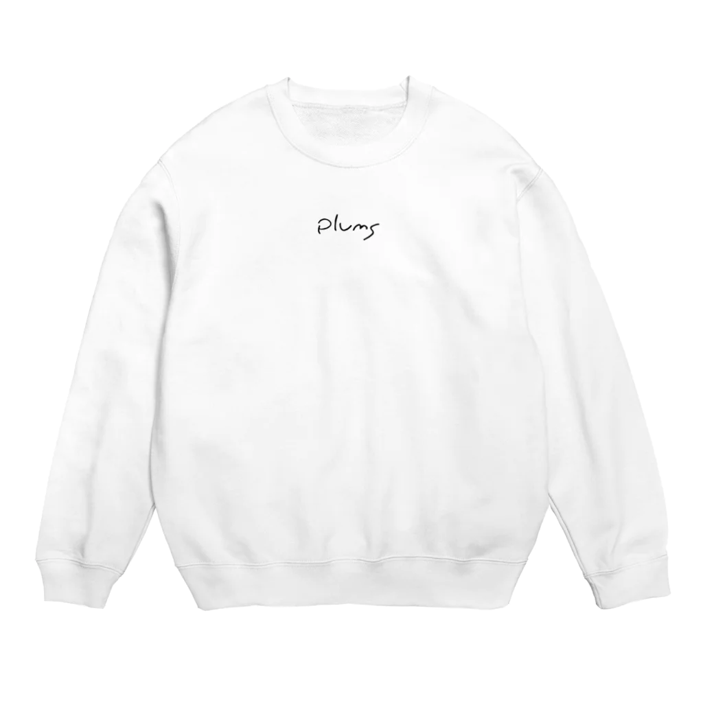 plums GOODSのplums 黒字ロゴ Crew Neck Sweatshirt