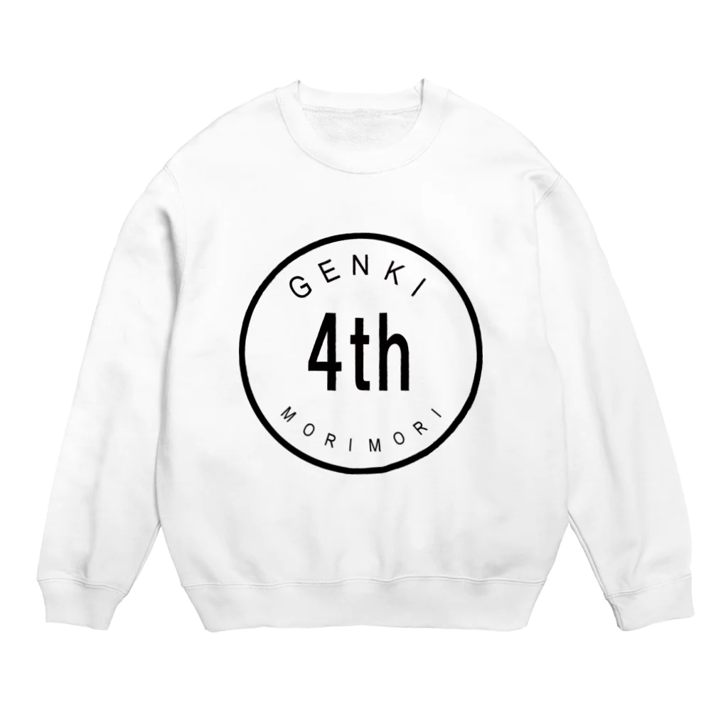 似顔絵婚姻届/スマホDIY婚姻届~ai.create~の元気モリモリ４番目 Crew Neck Sweatshirt