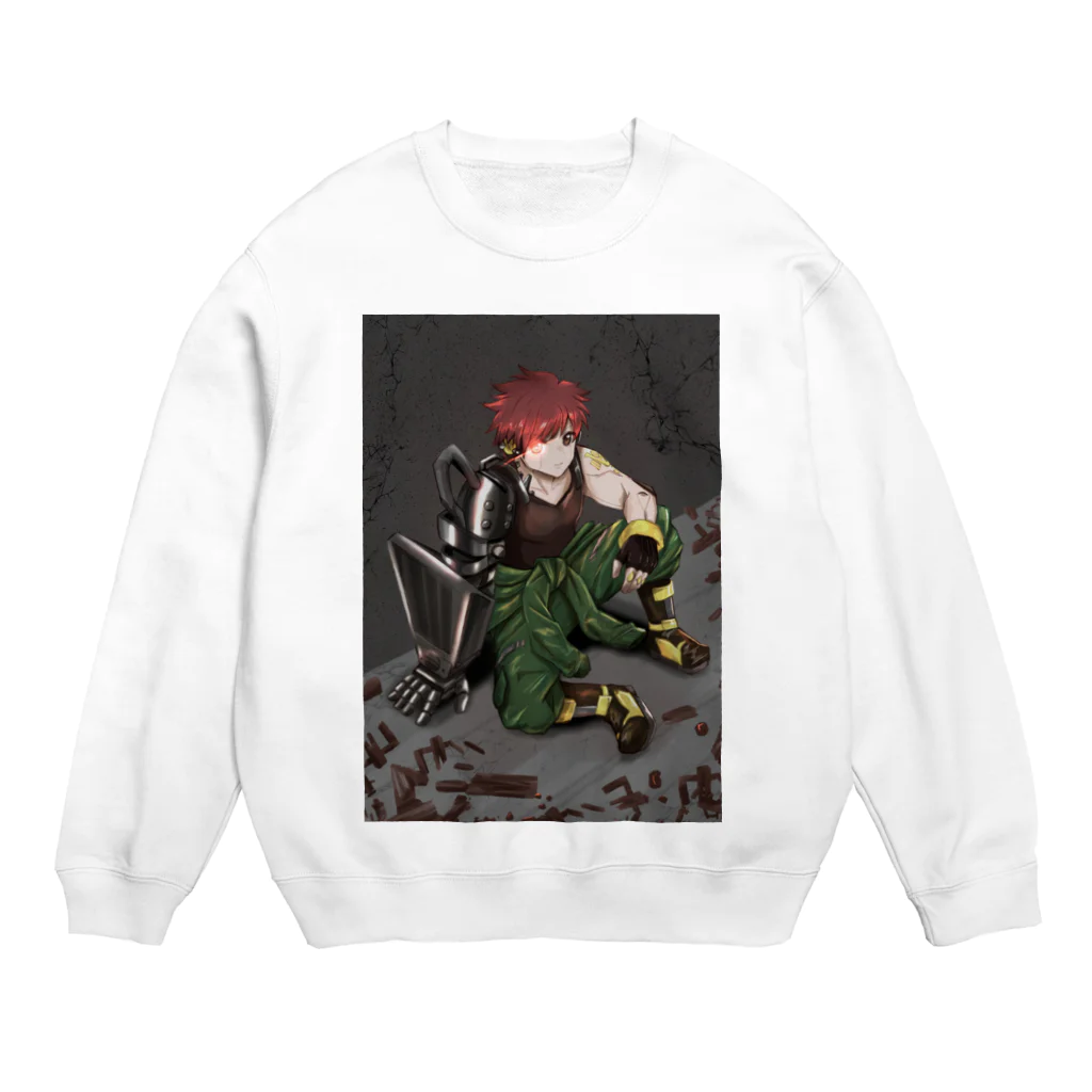 okomenoyakataのそれは機械生命体 Crew Neck Sweatshirt